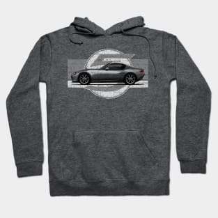 The iconic Japanese roadster sports car RF with background 5 Hoodie